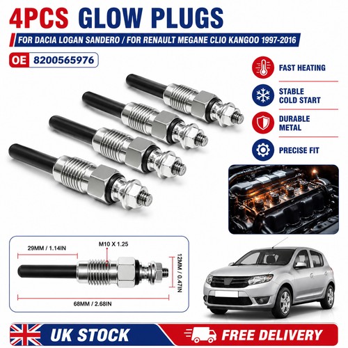 Glow plugs for - 4x,