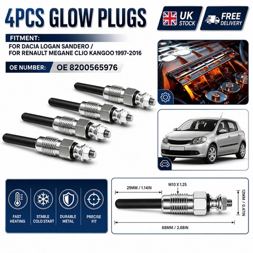 Glow plugs for renault clio - for,