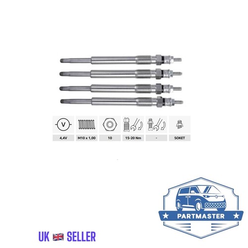 Glow plugs for - 4x,